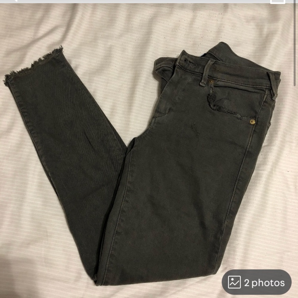 True religion army green skinny jeans